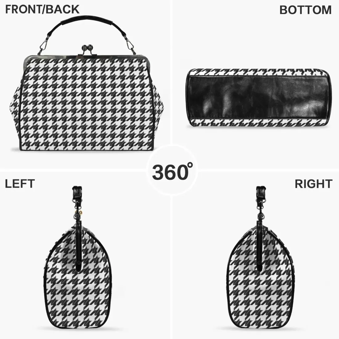 Kisslock Crossbody Shoulder Bag-Large (Model 1752) — photo 4