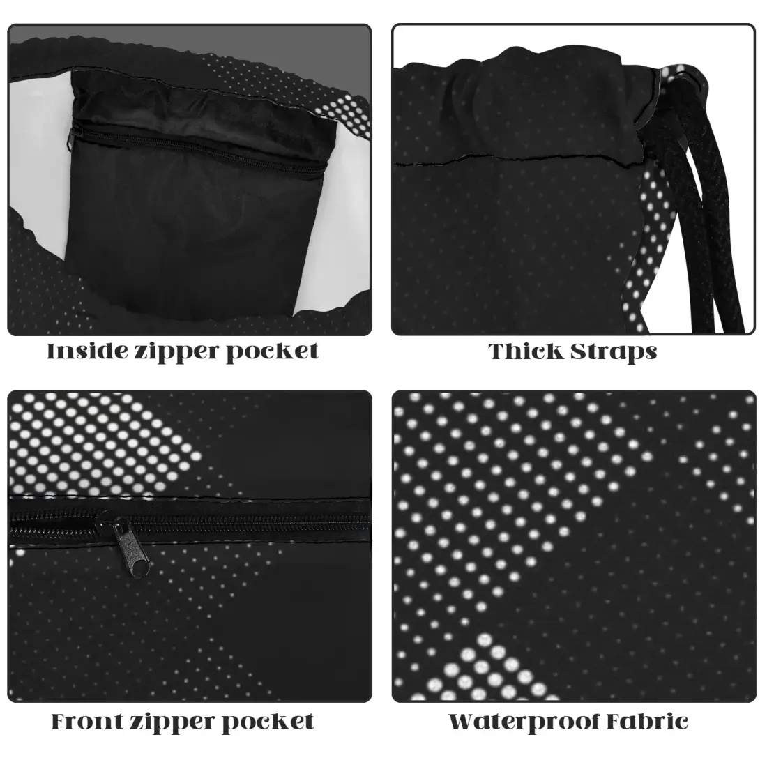 Zipper Drawstring Bag — photo 6