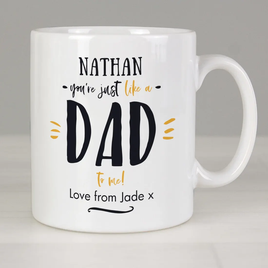 Personalized Just Like a Dad Mug, Custom Father Figure Coffee Cup, Custom Stepdad Gift