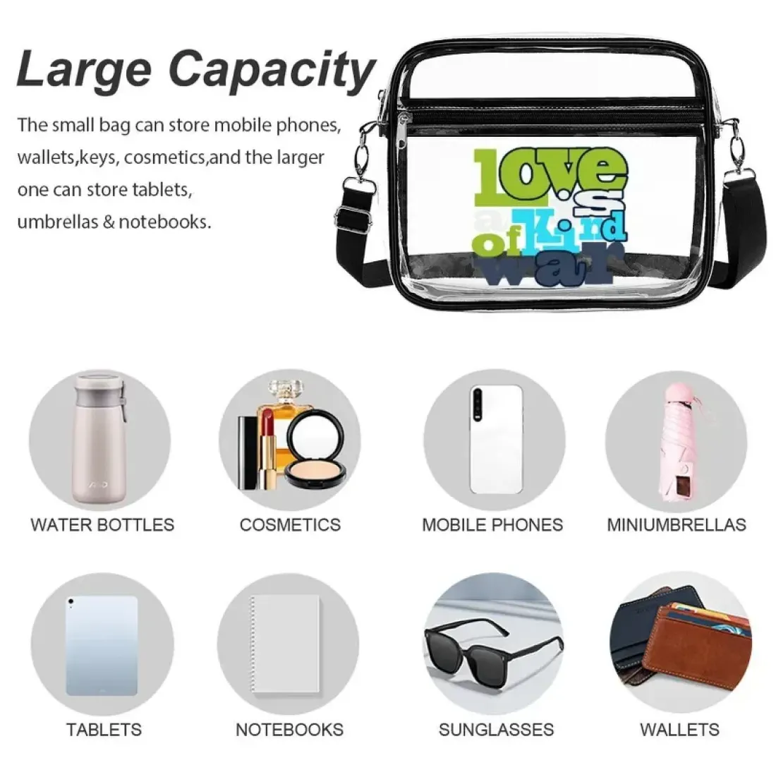 Large Clear Satchel Bag — photo 4