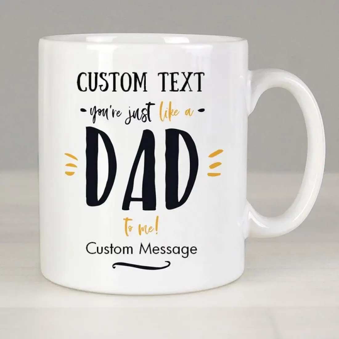 Personalized Just Like a Dad Mug, Custom Father Figure Coffee Cup, Custom Stepdad Gift — photo 2