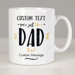 Personalized Just Like a Dad Mug, Custom Father Figure Coffee Cup, Custom Stepdad Gift thumbnail 2