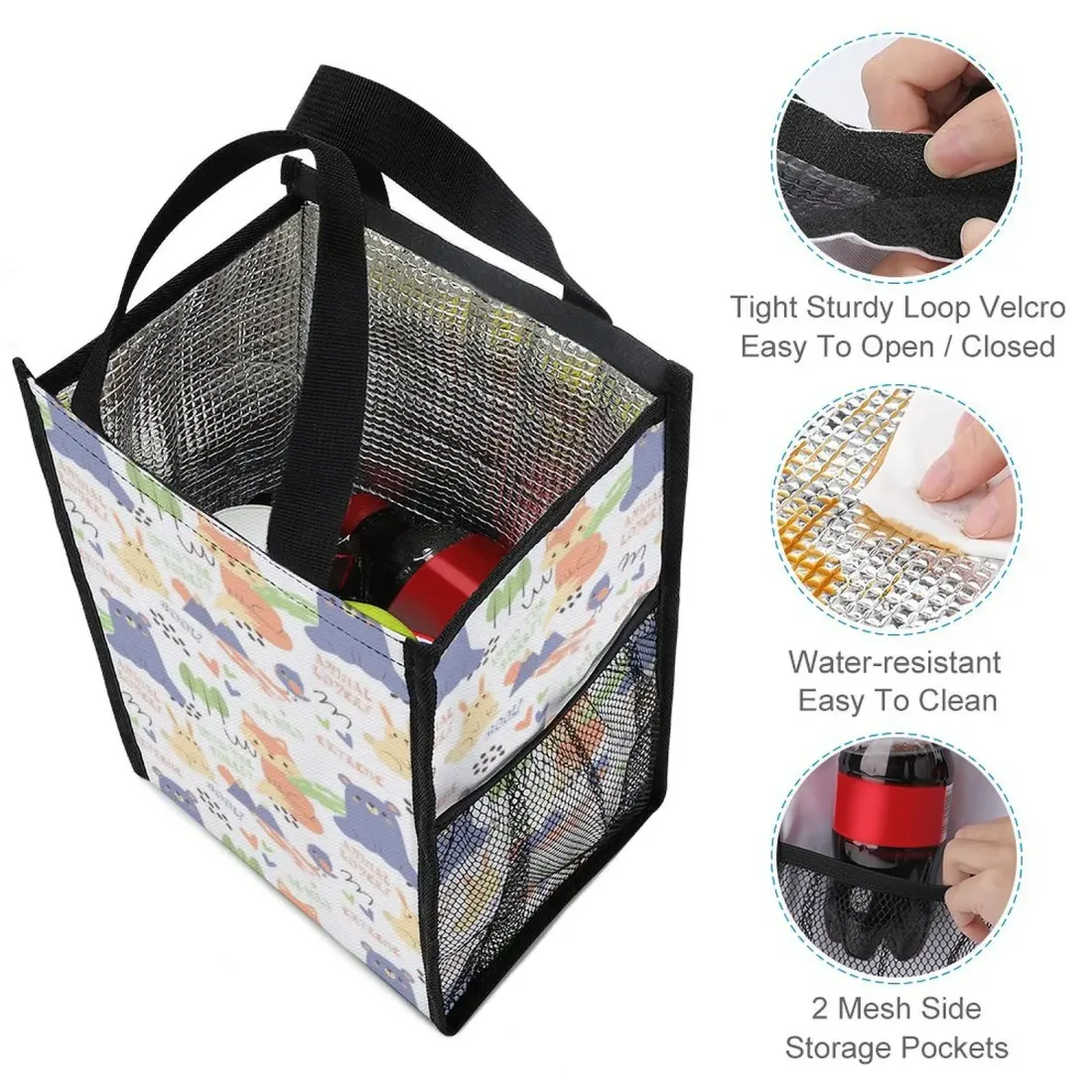 Foldable Lunch Bag with Mesh Pockets — photo 5