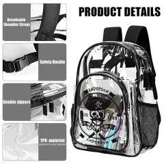 Custom Clear Backpack thumbnail 3