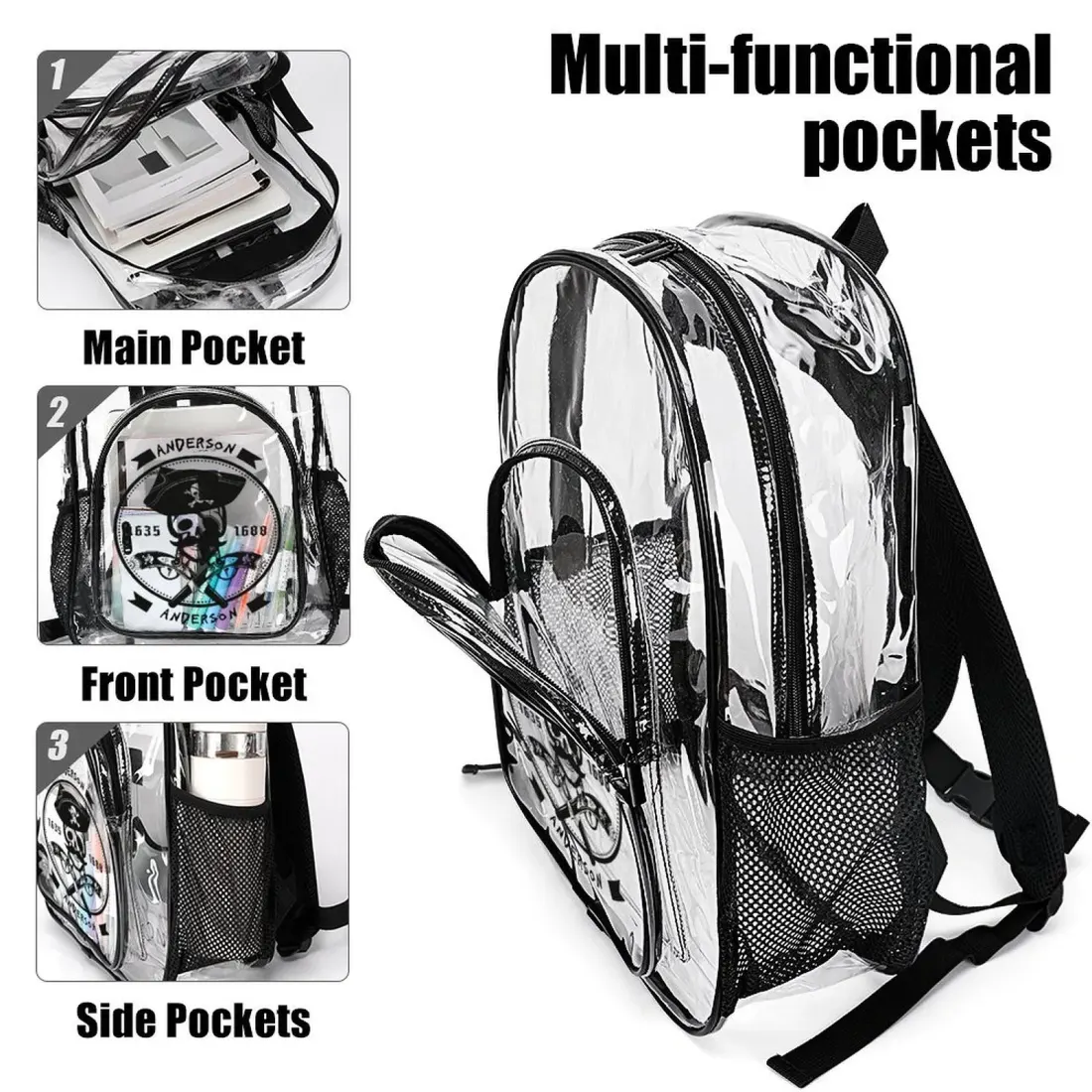 Custom Clear Backpack — photo 4