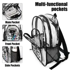 Custom Clear Backpack thumbnail 4