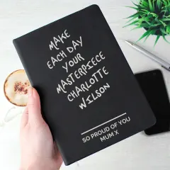 Personalized Hardback Notebook, Engraved Journal for Dad, Custom Notebook thumbnail 1