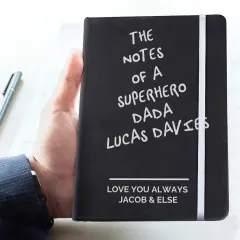 Personalized Hardback Notebook, Engraved Journal for Dad, Custom Notebook thumbnail 3
