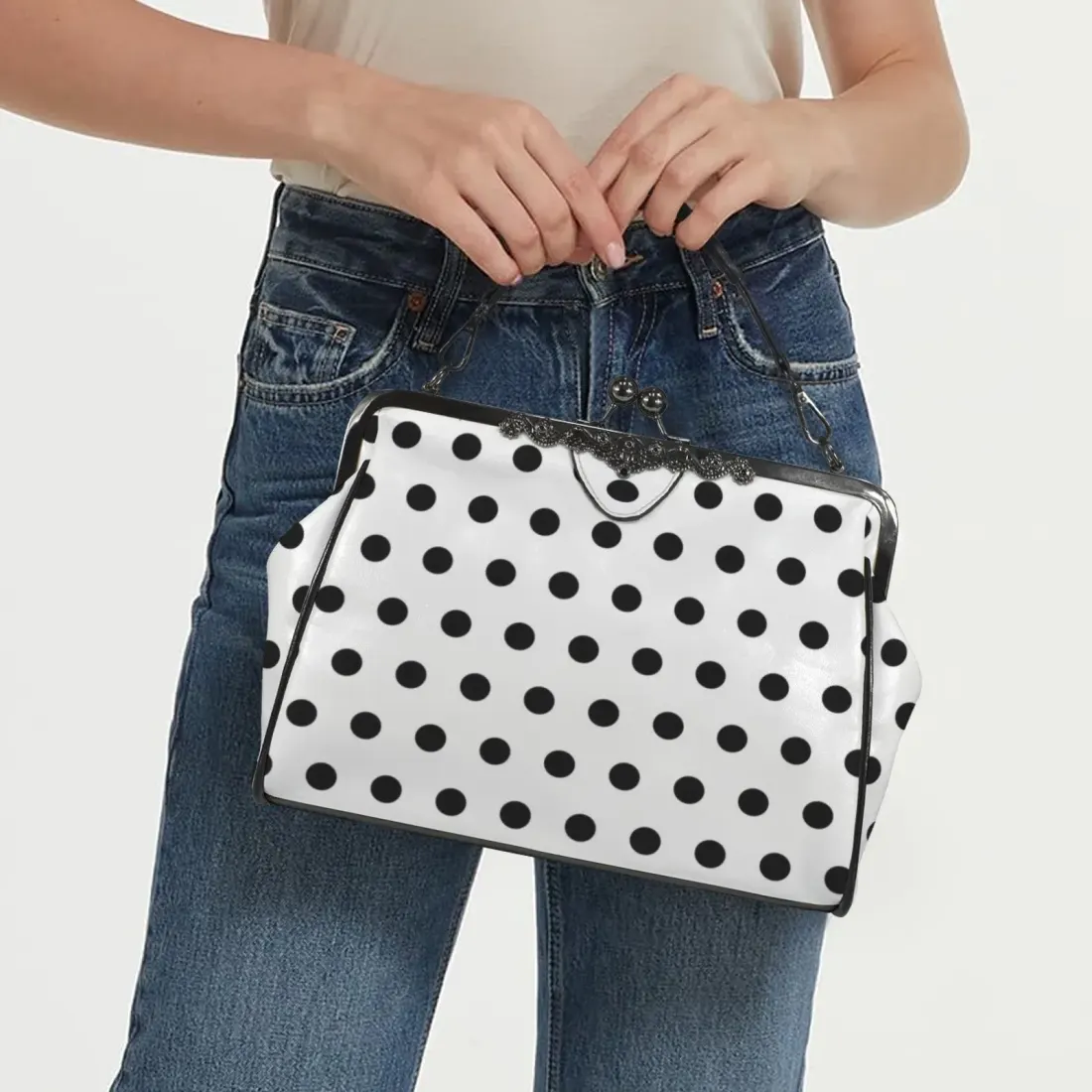 Kisslock Crossbody Shoulder Bag(Model 1752) — photo 2