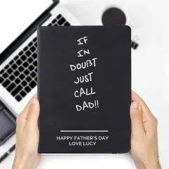 Personalized Hardback Notebook, Engraved Journal for Dad, Custom Notebook thumbnail 4