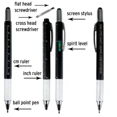 Custom Engraved Pen, Personalized Multi-Function Writing Tool, Engraved Birthday Gift for Him thumbnail 2