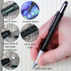 Custom Engraved Pen, Personalized Multi-Function Writing Tool, Engraved Birthday Gift for Him thumbnail 3