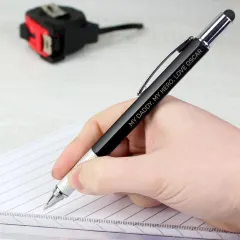 Custom Engraved Pen, Personalized Multi-Function Writing Tool, Engraved Birthday Gift for Him thumbnail 4