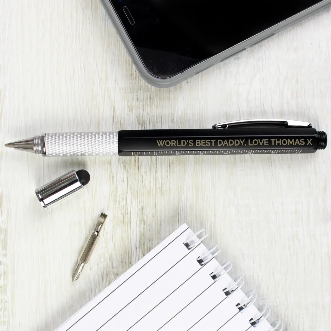 Custom Engraved Pen, Personalized Multi-Function Writing Tool, Engraved Birthday Gift for Him — photo 6