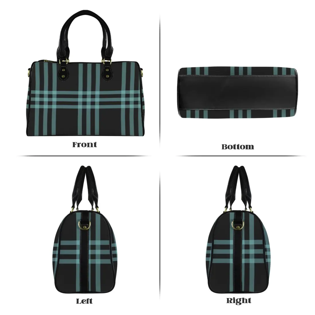 Custom Small Travel Bag-Black Handle (Model 1749) — photo 4