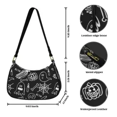 Women's Shoulder Bag-Black (Model 1748) thumbnail 3