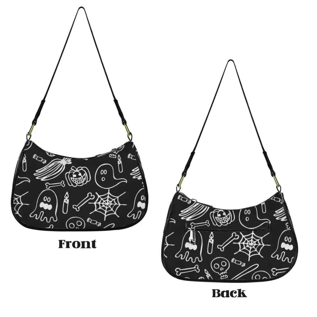 Women's Shoulder Bag-Black (Model 1748) — photo 4