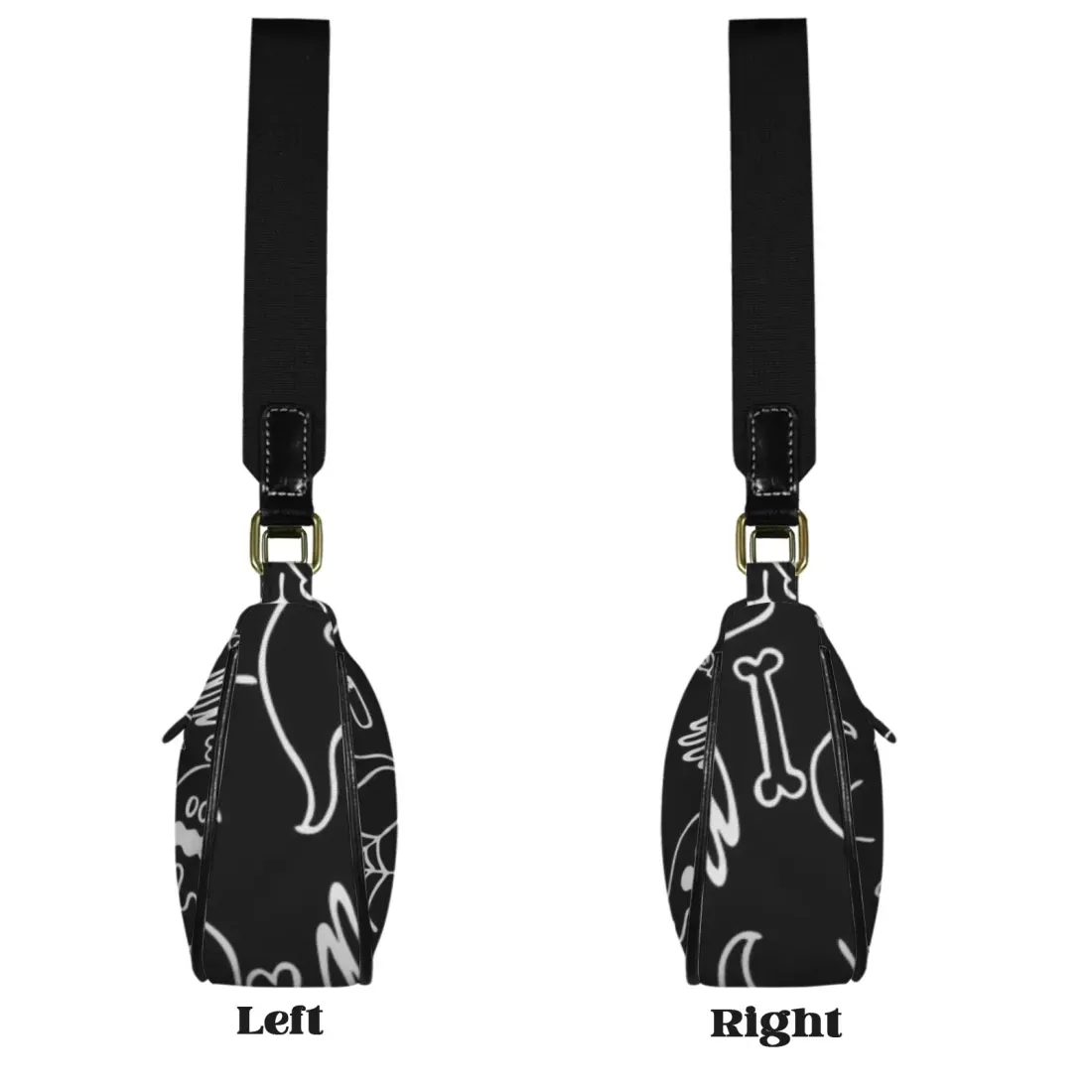 Women's Shoulder Bag-Black (Model 1748) — photo 6