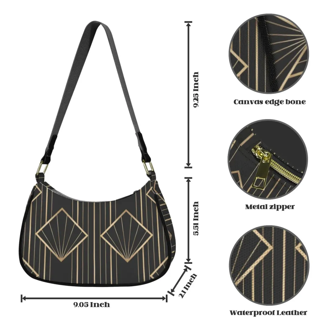 Women's Shoulder Bag-Grey (Model 1748) — photo 3