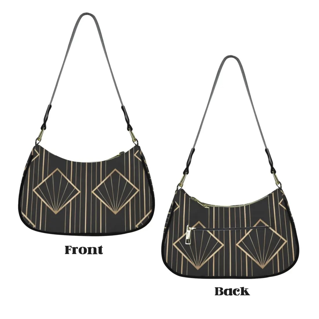Women's Shoulder Bag-Grey (Model 1748) — photo 4