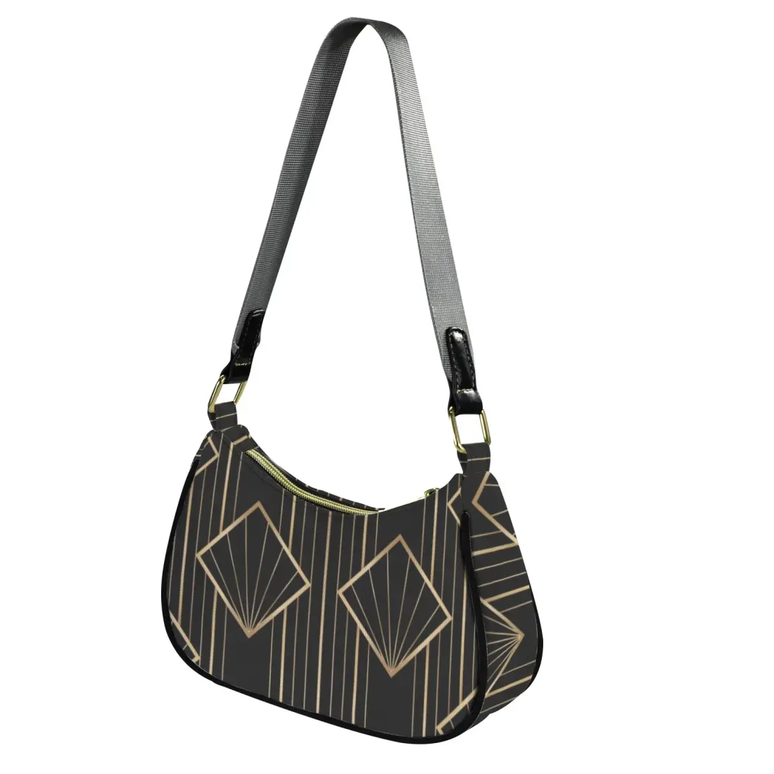 Women's Shoulder Bag-Grey (Model 1748) — photo 5