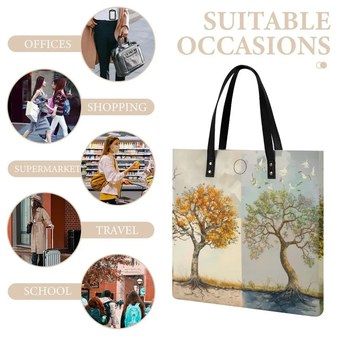 Custom PU Leather Handbag — photo 3