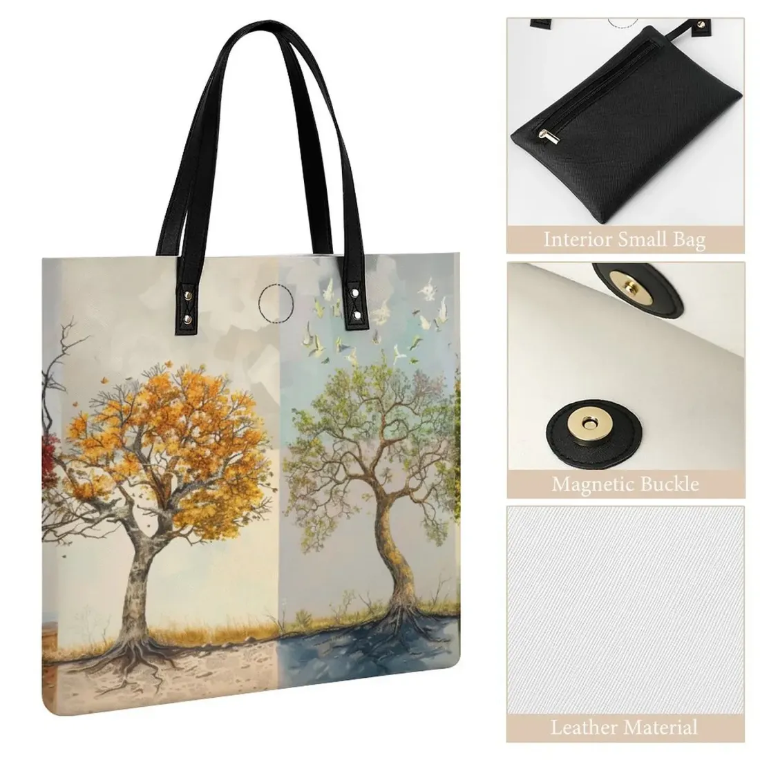 Custom PU Leather Handbag — photo 4