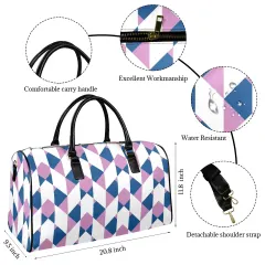 Custom Travel Bag-Large (Black Short Patch)(Model 1735) thumbnail 4