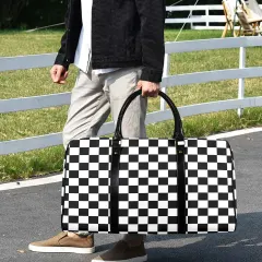 Custom Travel Bag-Large (Black Long Patch)(Model 1734) thumbnail 1