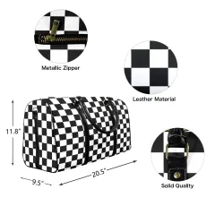 Custom Travel Bag-Large (Black Long Patch)(Model 1734) thumbnail 3