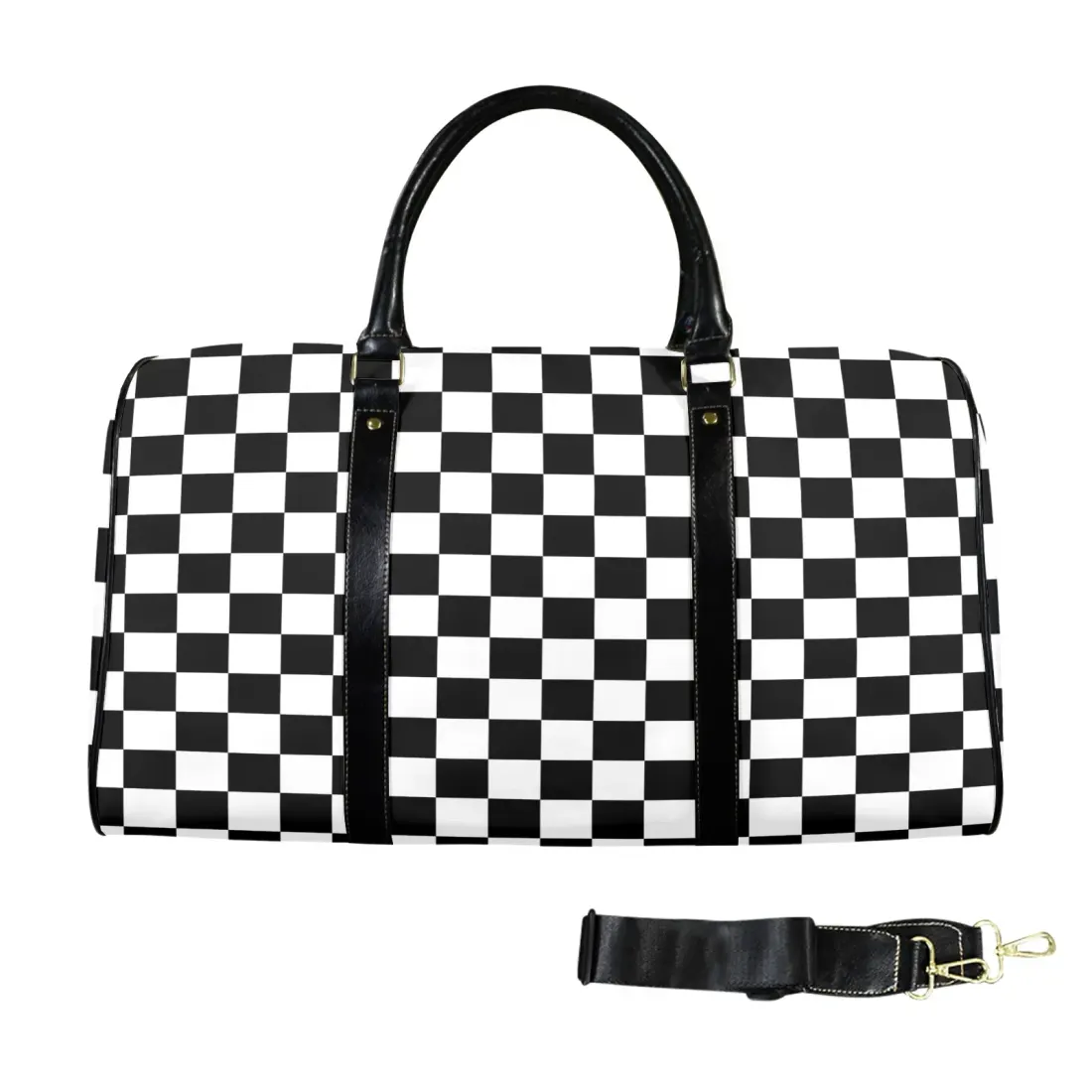 Custom Travel Bag-Large (Black Long Patch)(Model 1734) — photo 4