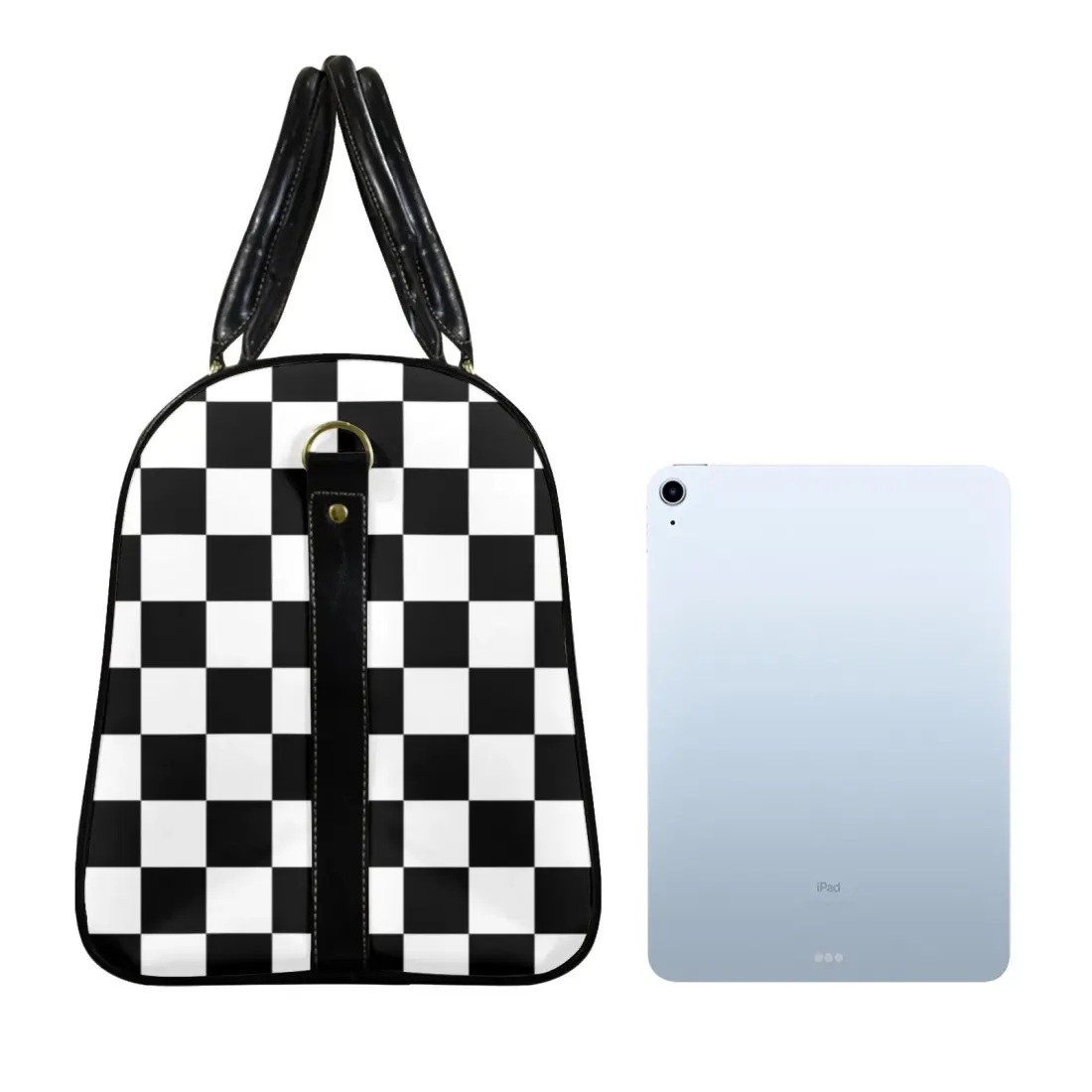 Custom Travel Bag-Large (Black Long Patch)(Model 1734) — photo 5
