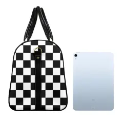 Custom Travel Bag-Large (Black Long Patch)(Model 1734) thumbnail 5