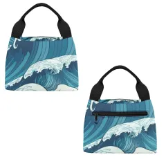 Portable Insulated Lunch Bag-Black Handle (Model 1742) thumbnail 2