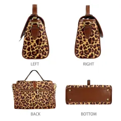Custom PU Leather Crossbody Bag(Brown) (Model 1739) thumbnail 4