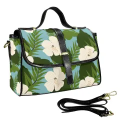 Custom PU Leather Crossbody Bag(Black)(Model 1739) thumbnail 2
