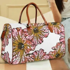 Custom Travel Bag-Large (Brown Short Patch) (Model 1737) thumbnail 1