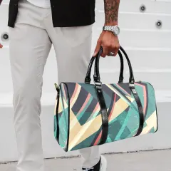Custom Travel Bag-Small (Black Long Patch) (Model 1736) thumbnail 1