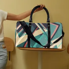 Custom Travel Bag-Small (Black Long Patch) (Model 1736) thumbnail 2