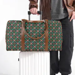 Custom Travel Bag-Large (Brown Long Patch) (Model 1736) thumbnail 1