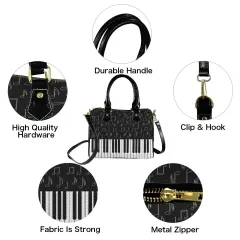 Custom Canvas Handbag-Black Handle (Model 1746) thumbnail 4