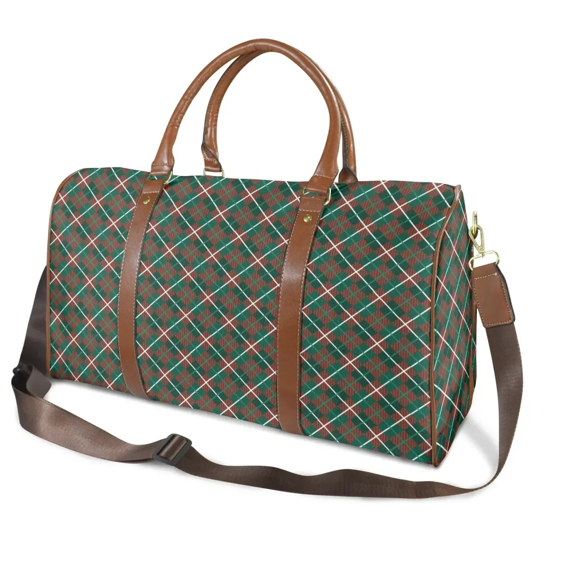 Custom Travel Bag-Large (Brown Long Patch) (Model 1736) — photo 2