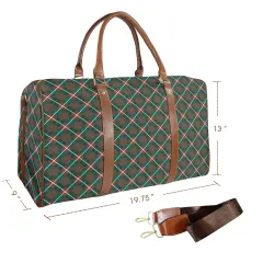 Custom Travel Bag-Large (Brown Long Patch) (Model 1736) thumbnail 4