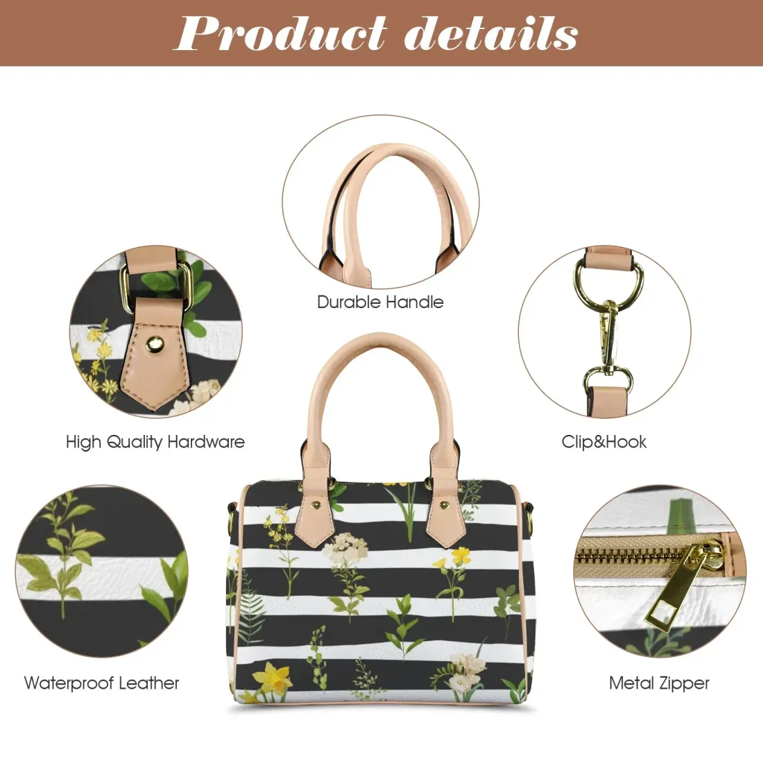 Custom Handbag-Khaki Handle (Model 1746) — photo 4