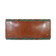 Custom Travel Bag-Large (Brown Long Patch) (Model 1736) thumbnail 6