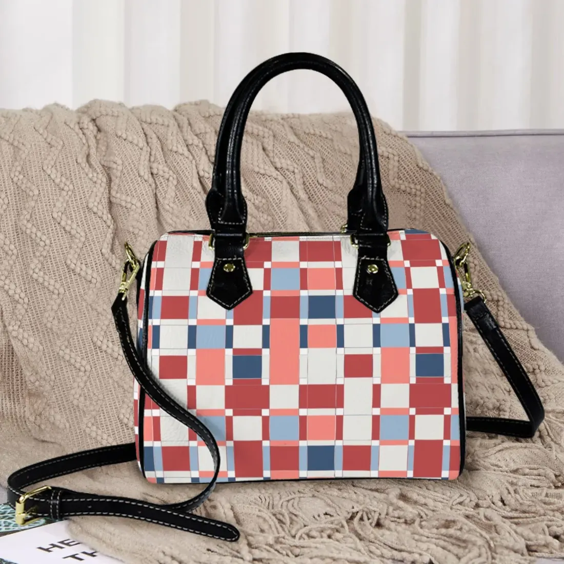 Custom Handbag-Black Handle (Model 1746)