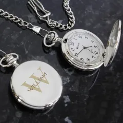 Personalised Birthday Big Age Pocket Fob Watch, Custom Engraved Pocket Watch thumbnail 5