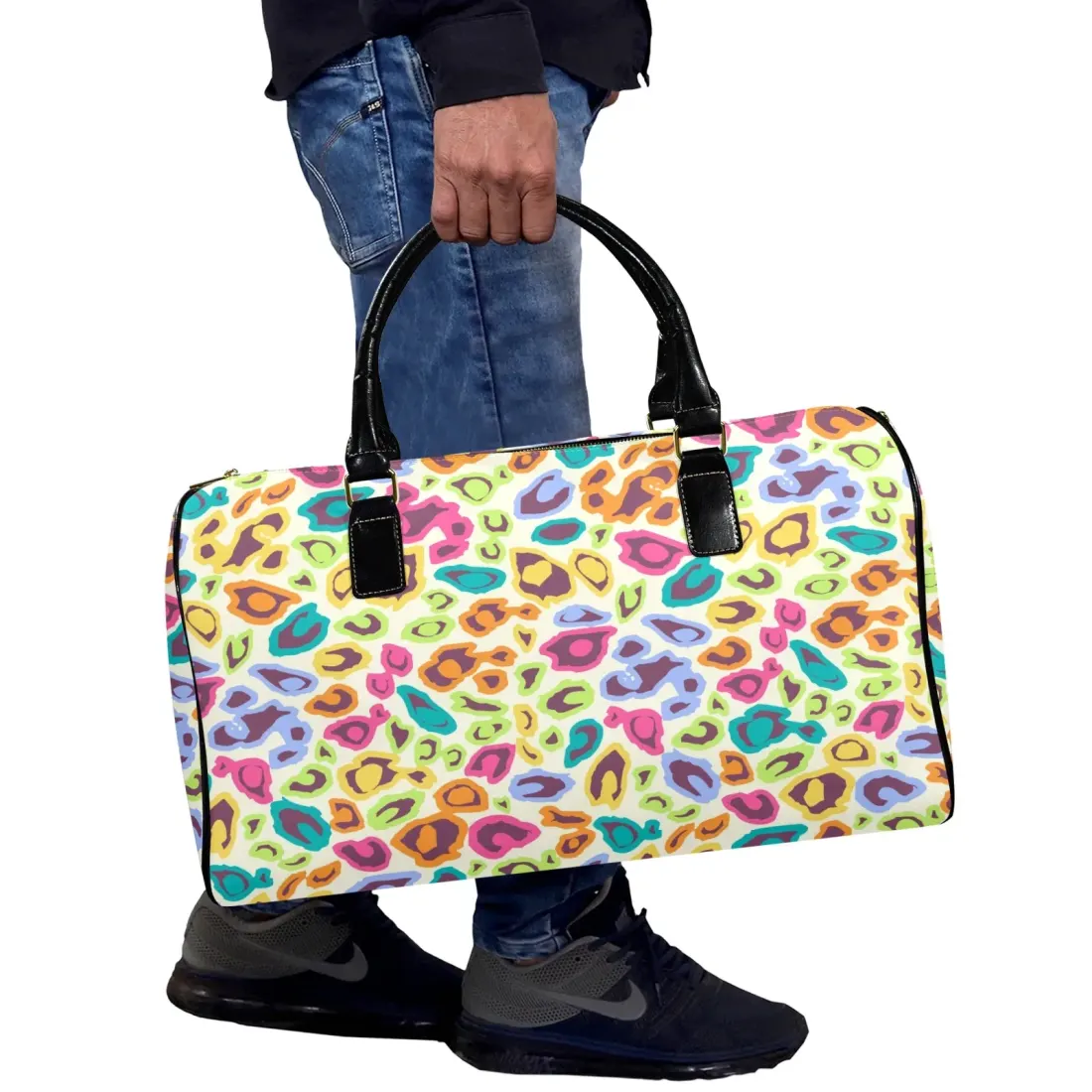 Custom Travel Bag-Small(Black Short Patch) (Model 1735) — photo 2