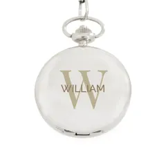 Personalised Birthday Big Age Pocket Fob Watch, Custom Engraved Pocket Watch thumbnail 6