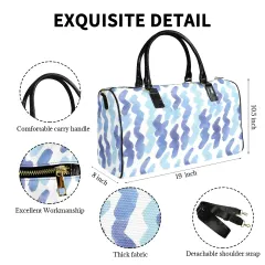 Custom Travel Bag-Small (Black Short Patch) (Model 1737) thumbnail 4